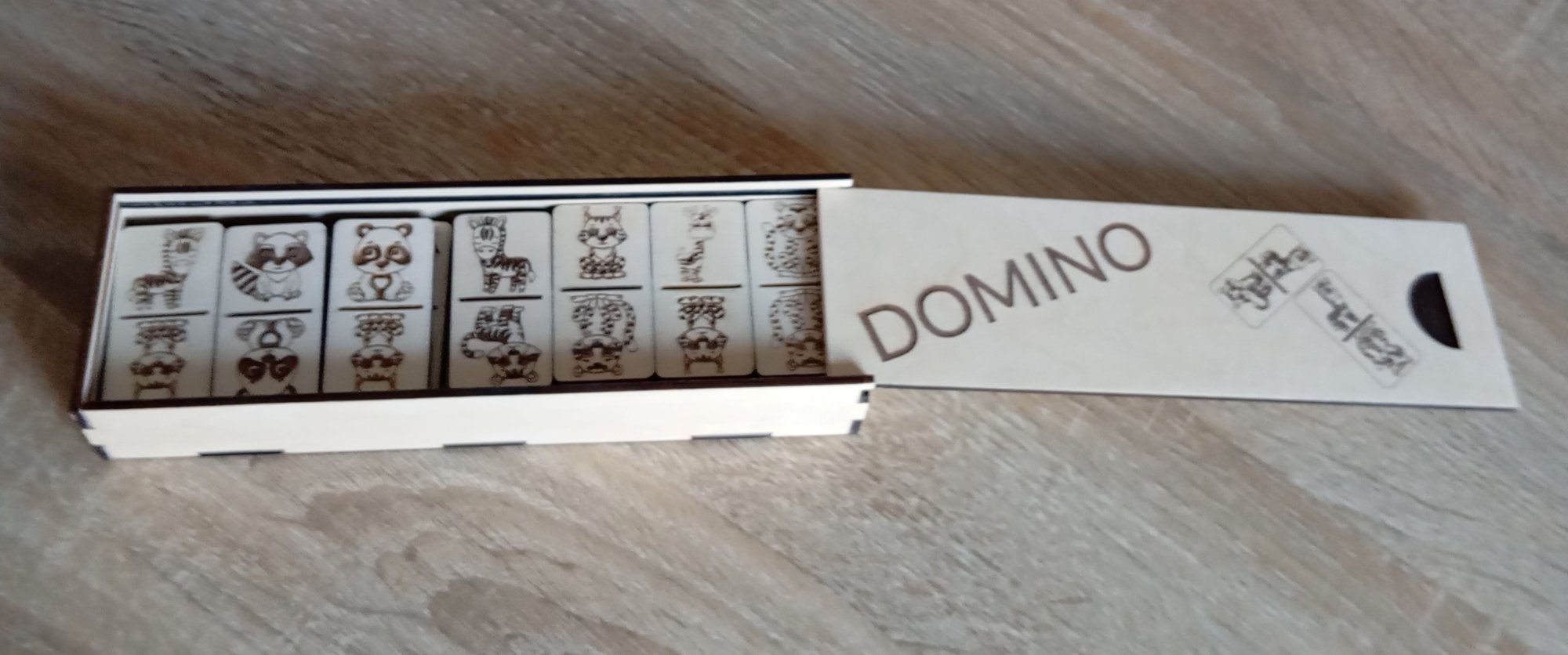 Domino, pour enfants, domino en Bois, 28 dominos, Jeu de Domino, Jeux en Bois,  Jouet de Domino en Bois, Cadeaux pour Noël