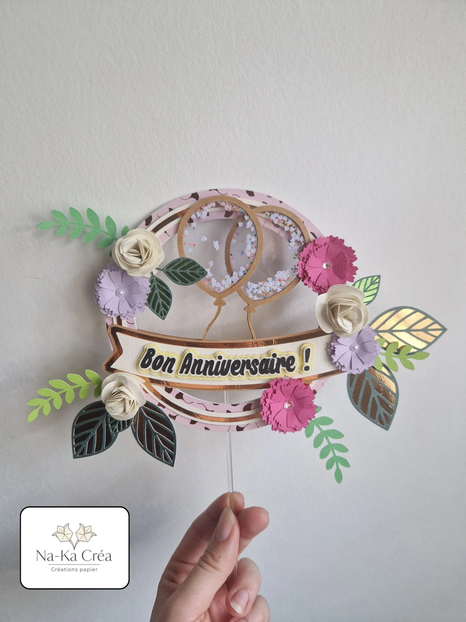 Cake Topper "Bon Anniversaire"