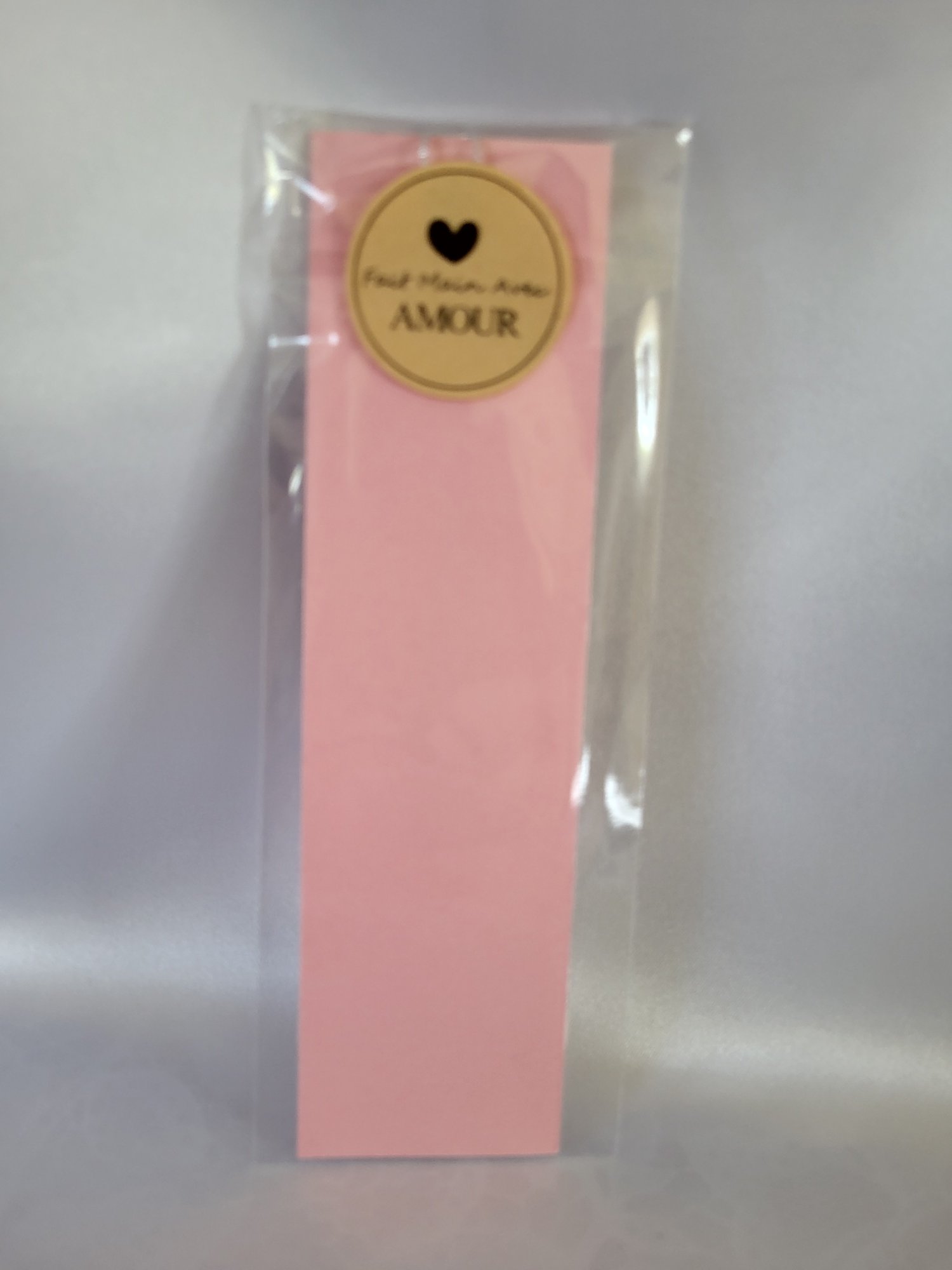 "Rêveries" Marque page romantique rose