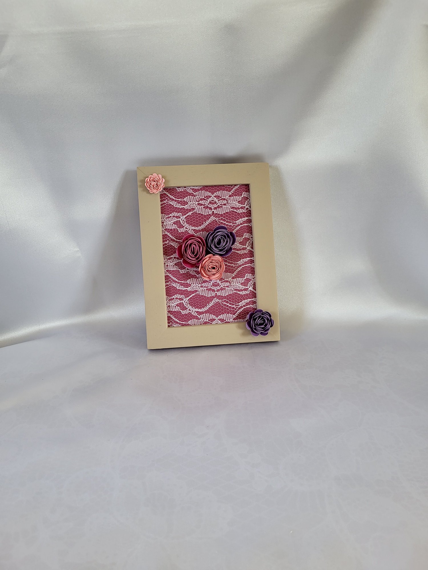 "Fleurettes" Cadre romantique fleuri