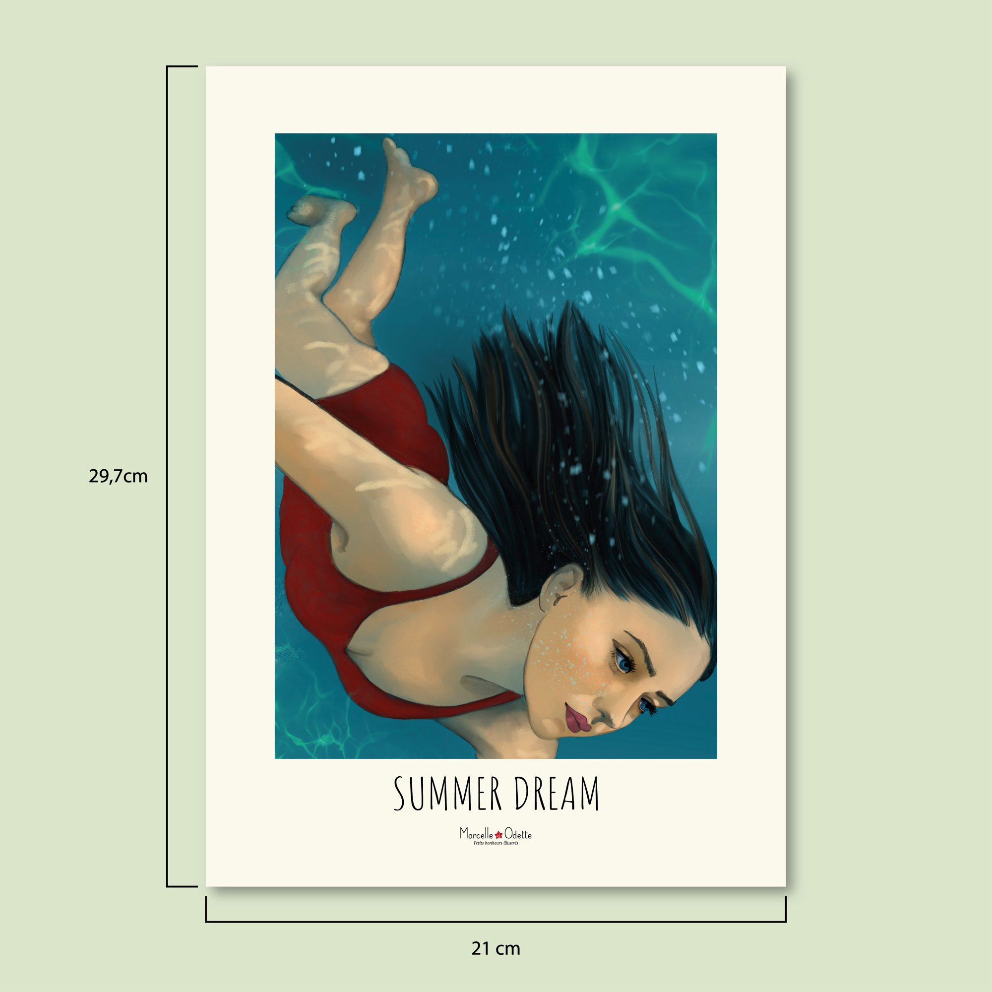 Affiche déco contemporaine  "Summer dream"