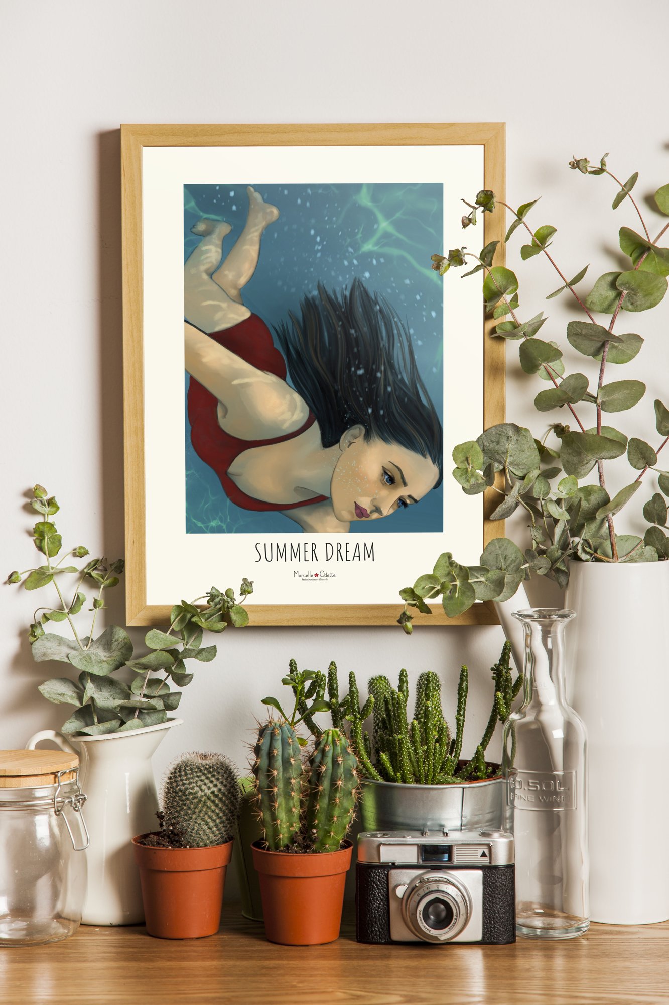 Affiche déco contemporaine  "Summer dream"