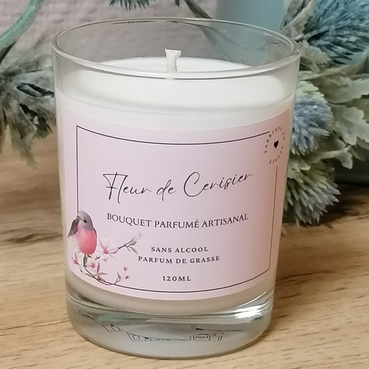 Bougie artisanale Fleur de Cerisier