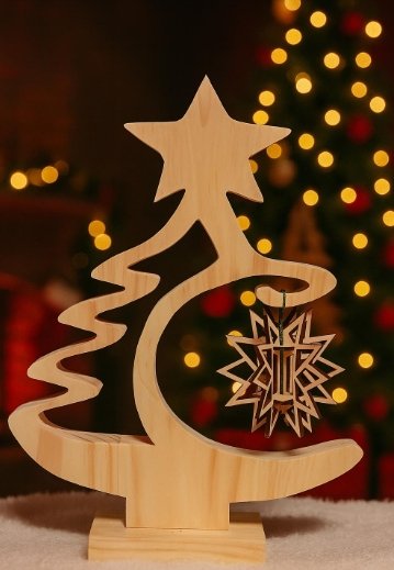 Sapin de Noël avec étoile