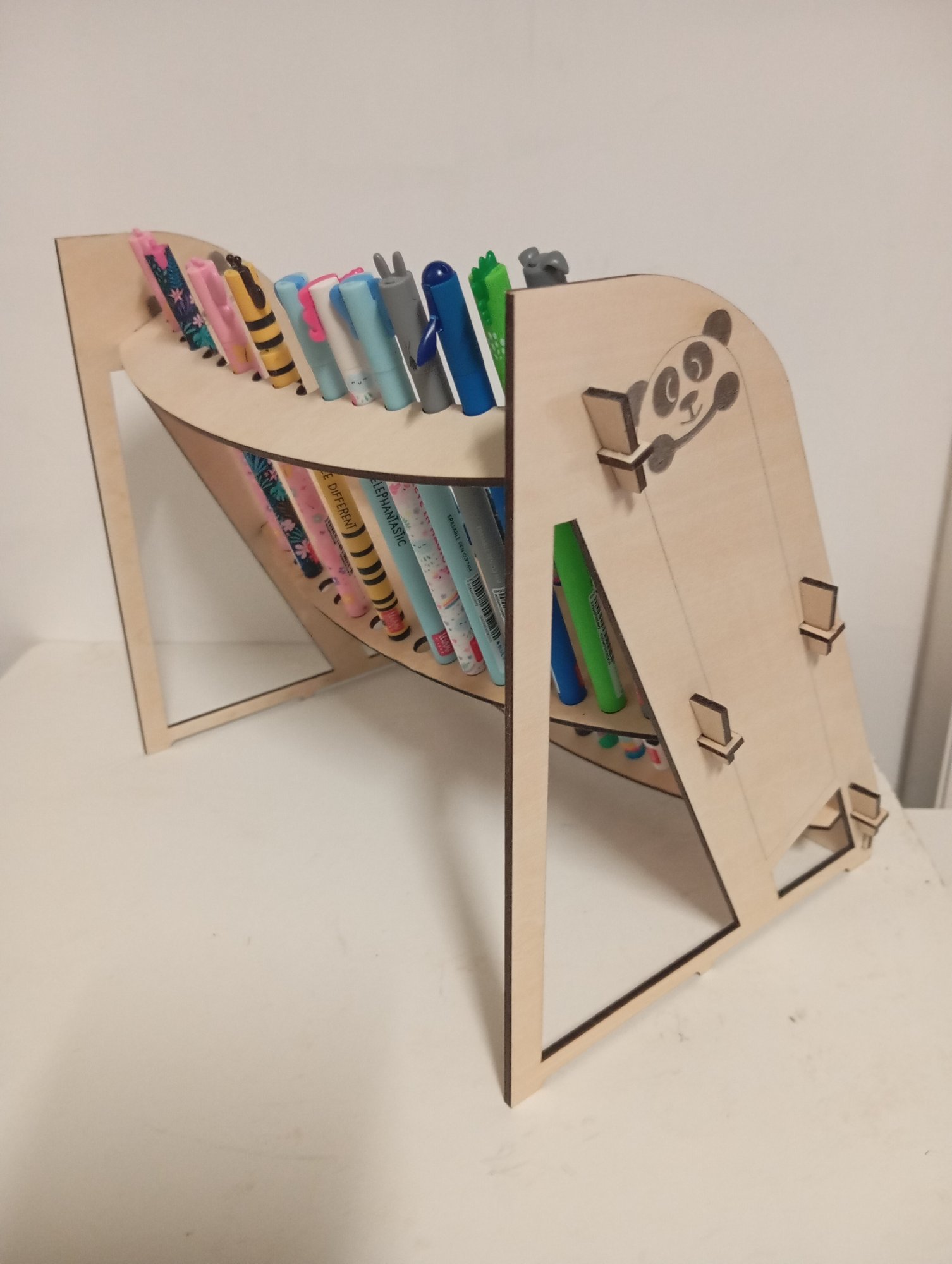 Présentoir en bois stylos Légami, support de stylos décoratif légami, personnalisable, organisateur de stylos, cadeau parfait pour les fans