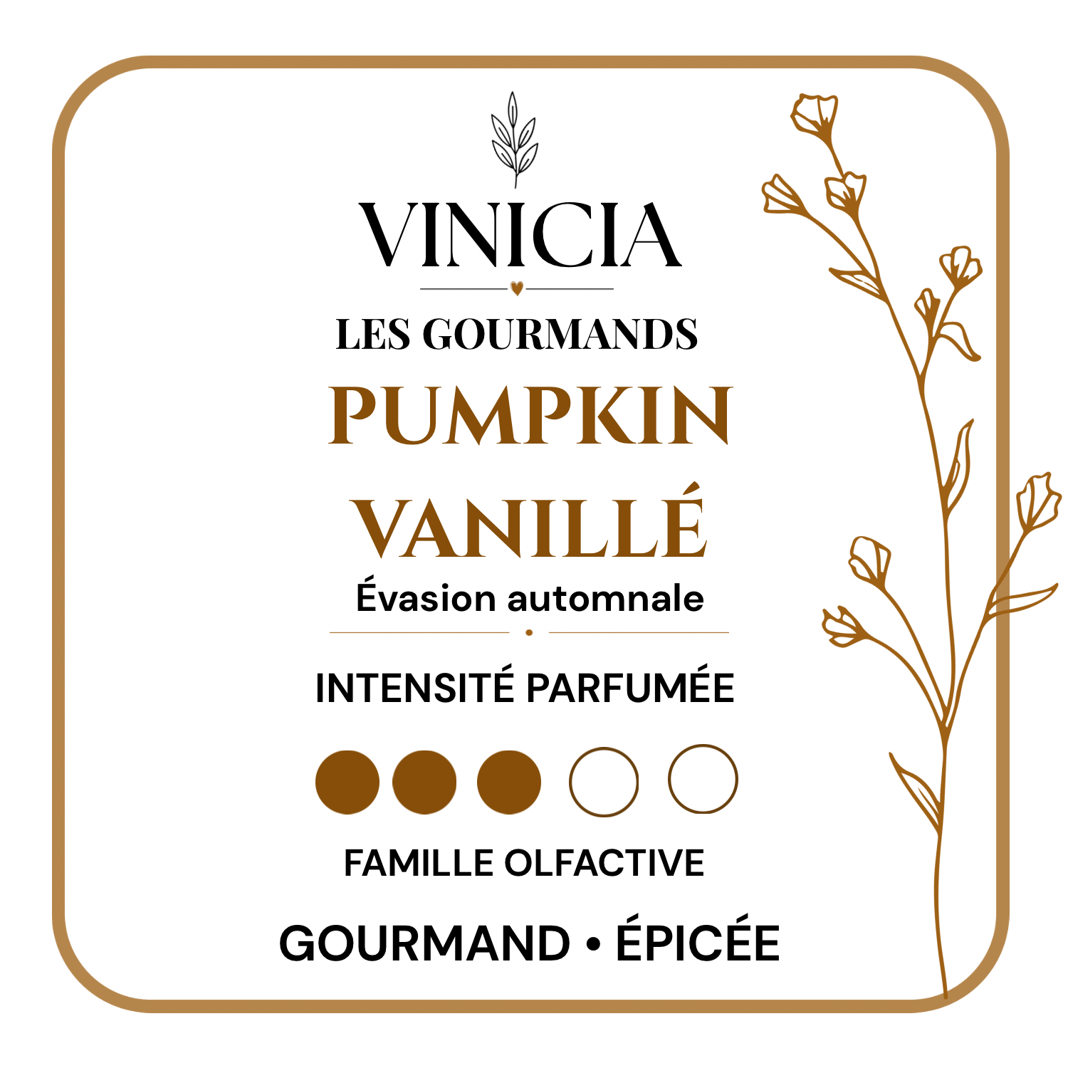 Fondant parfumé Pumpkin vanillé
