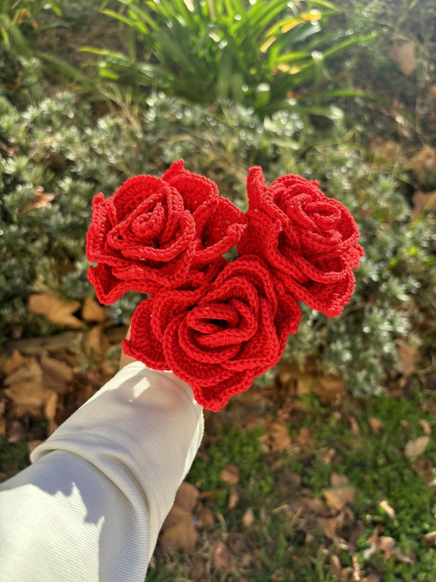 Rose en crochet