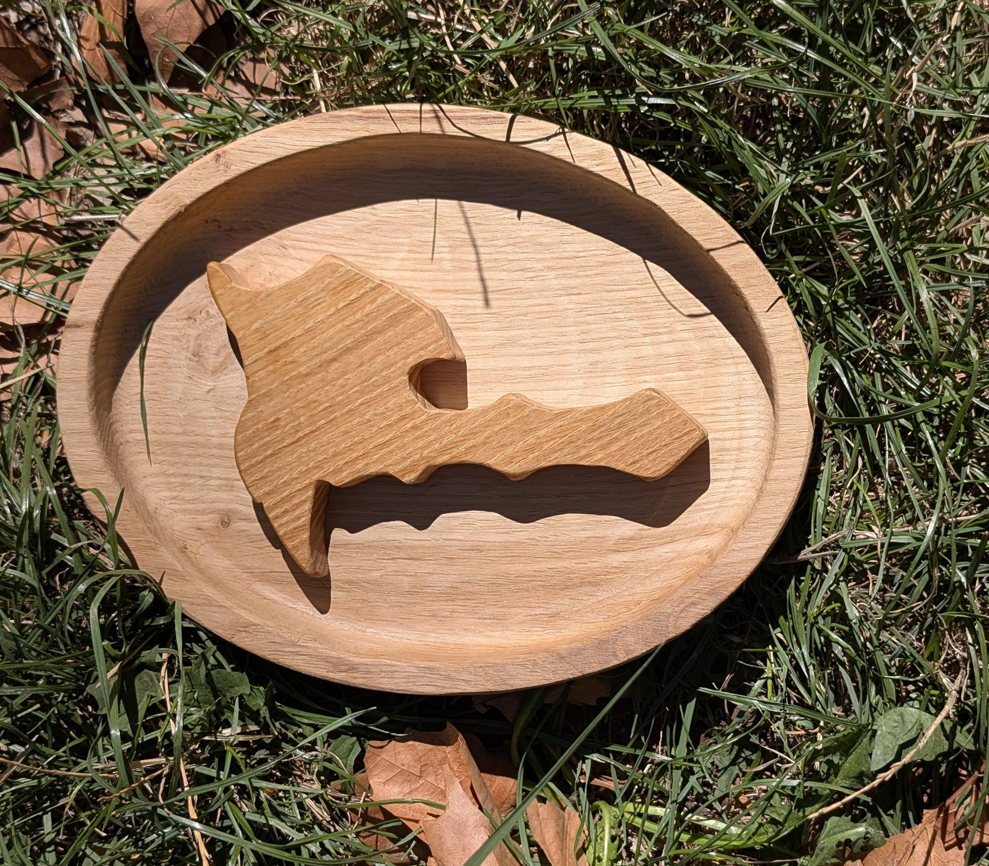 Décapsuleur en forme de hache (bois clair)