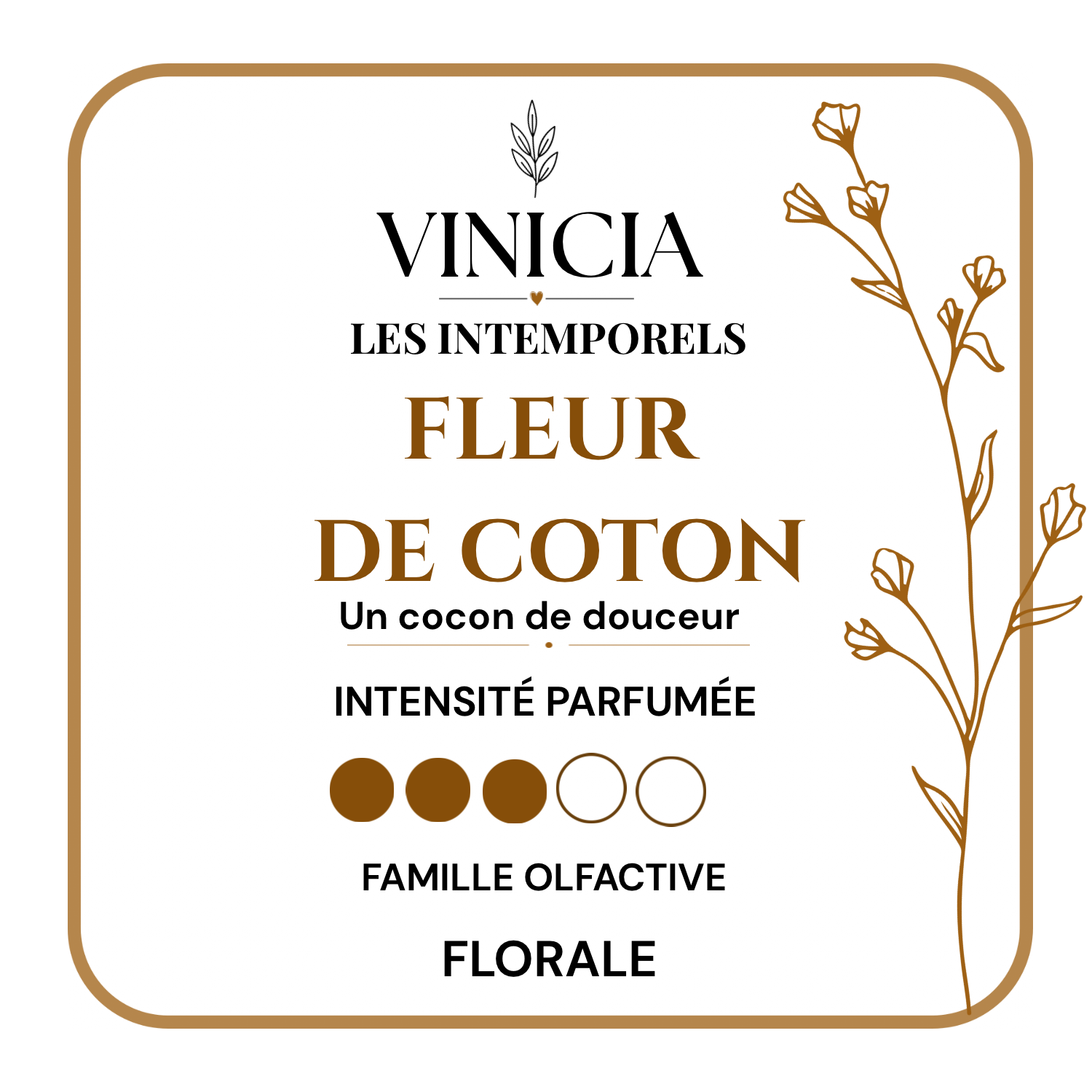 Fondant parfumé  Fleur de coton
