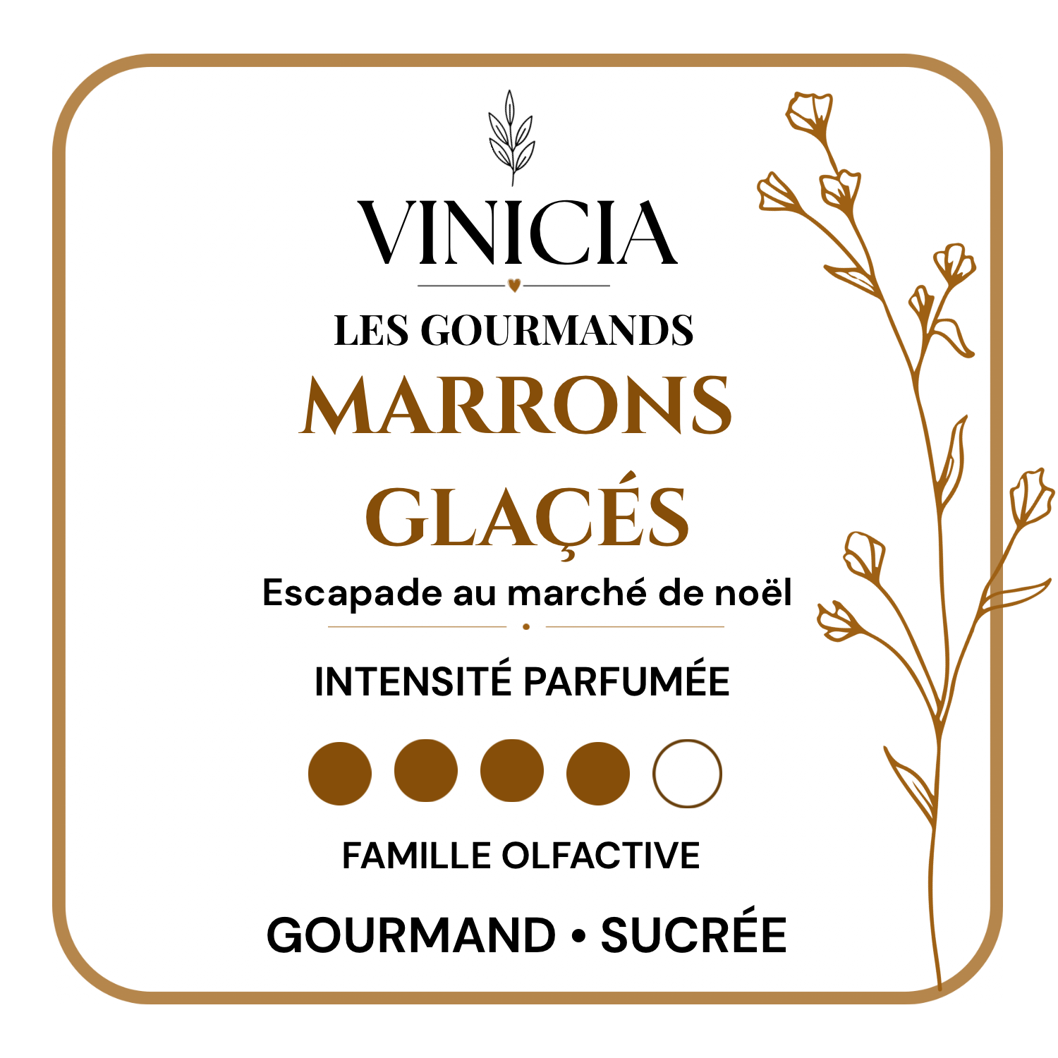 Fondant  parfumé Marron glacé