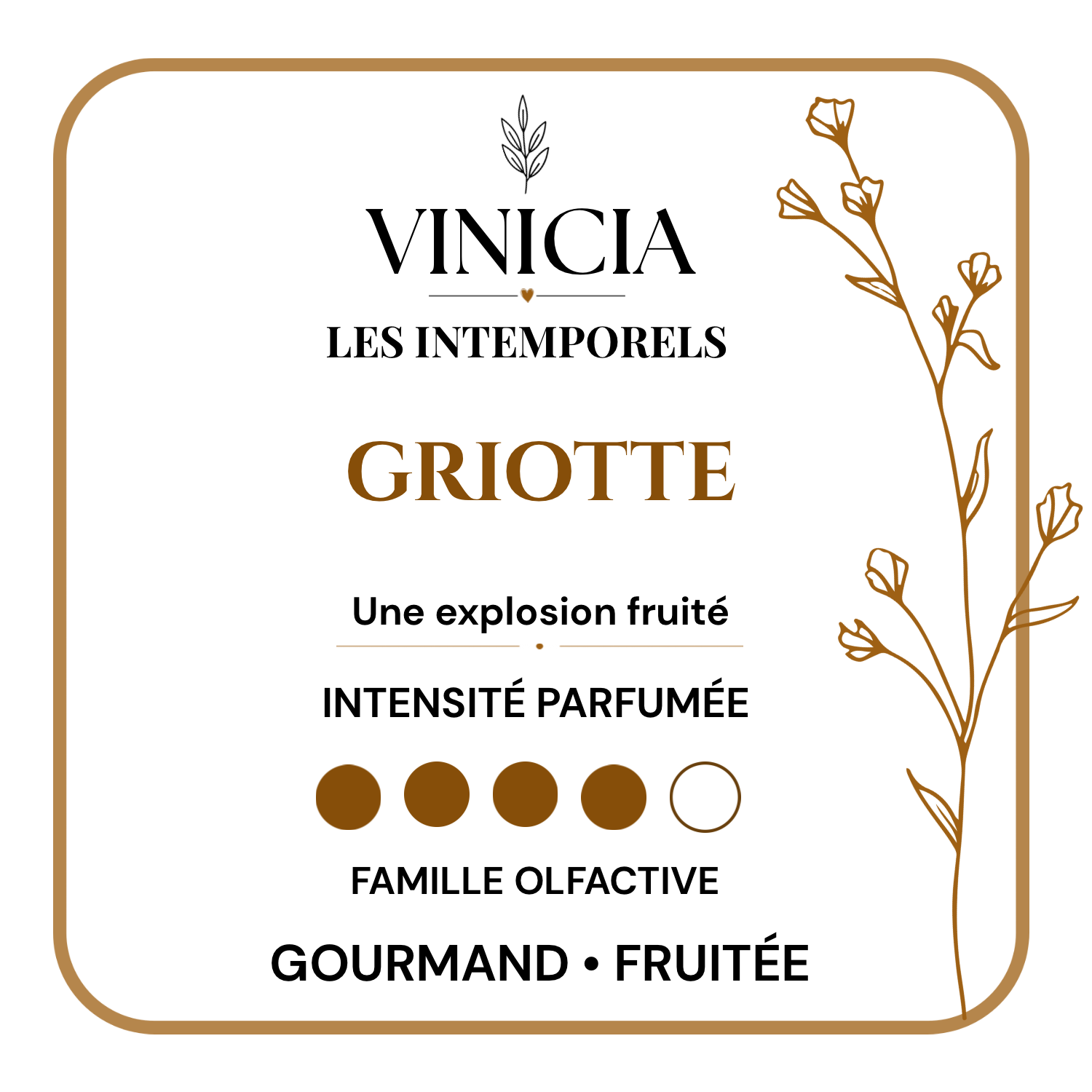 Fondant parfumé  Griotte
