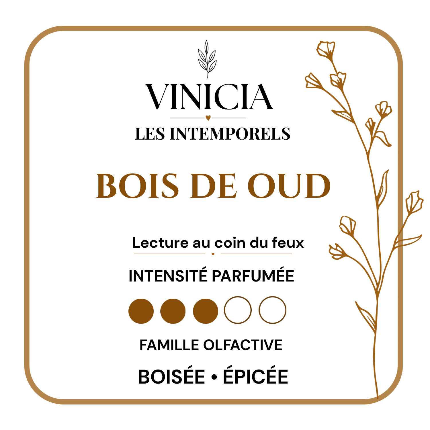 Fondant parfumé Bois de oud