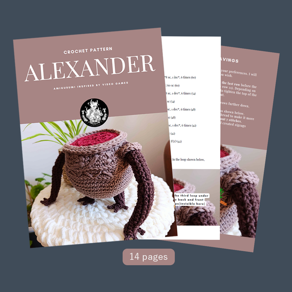 Patron Crochet - Alexander || FR & EN || Inspiré de Elden Ring