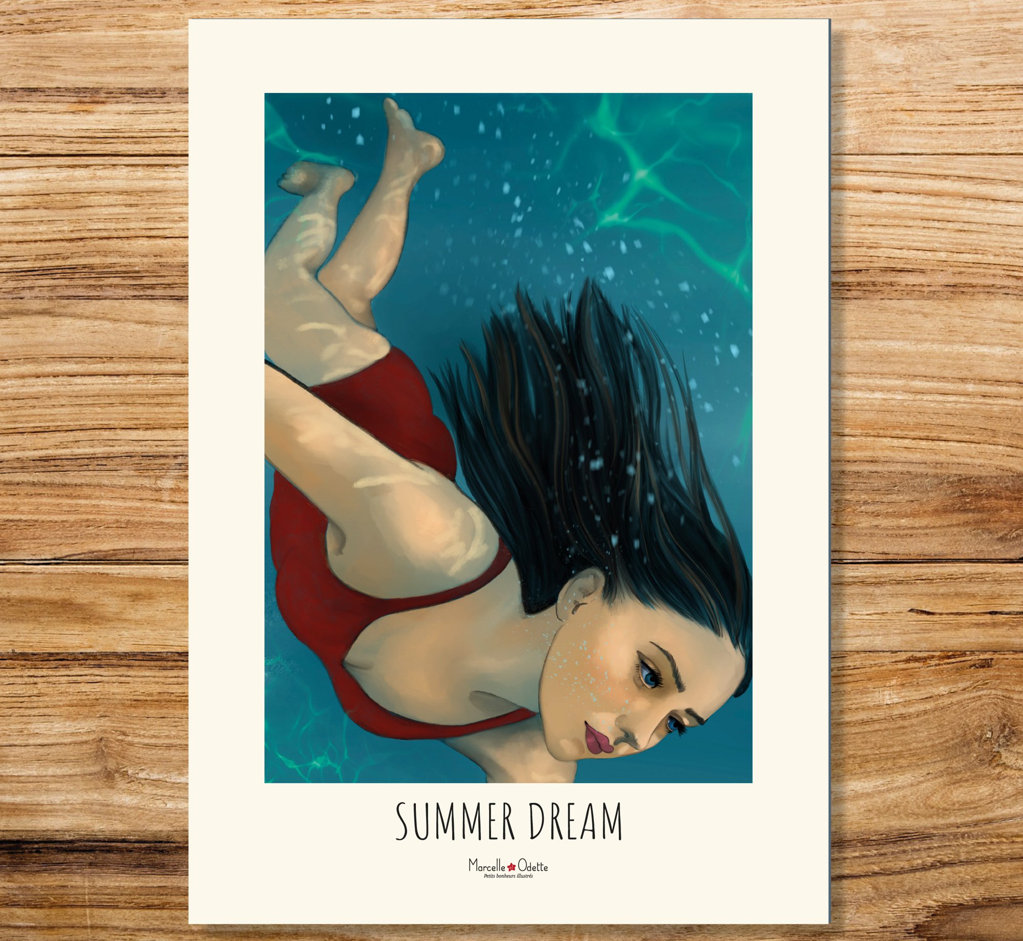 Affiche déco contemporaine  "Summer dream"