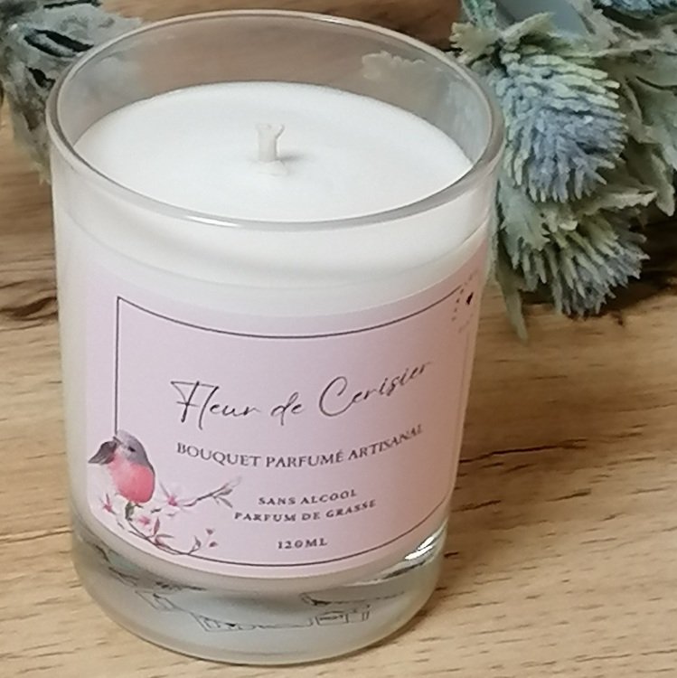 Bougie artisanale Fleur de Cerisier