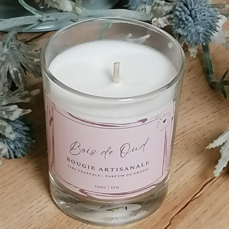 Bougie artisanale Bois de Oud