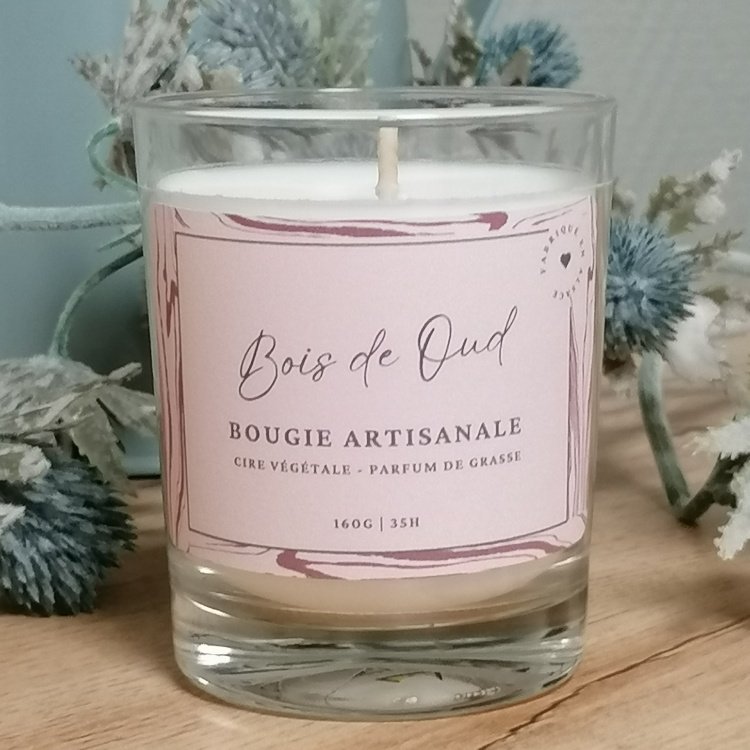 Bougie artisanale Bois de Oud