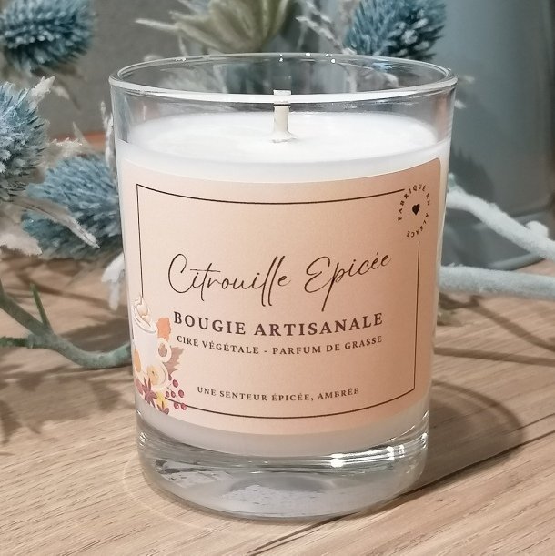 Bougie artisanale Citrouille Epicée