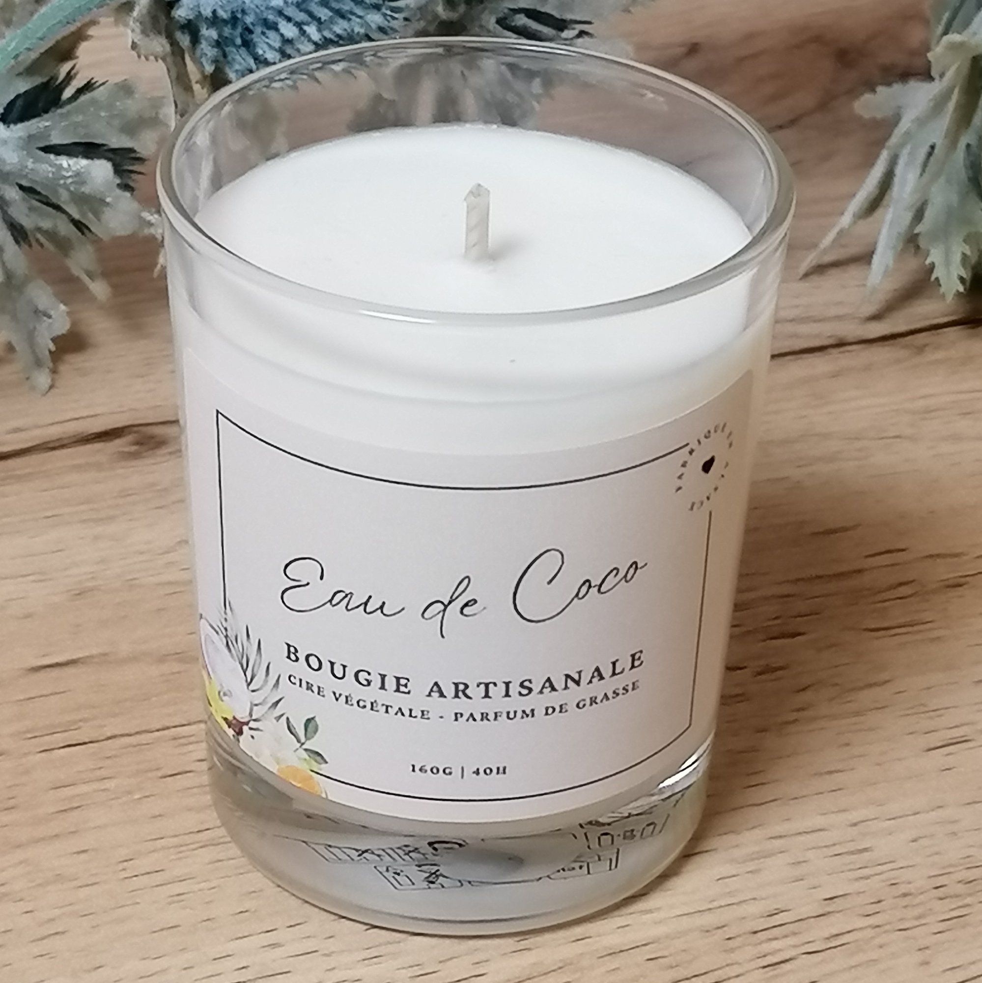 Bougie artisanale Eau de Coco