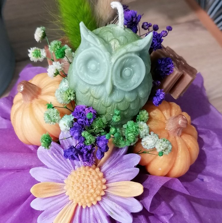 Bouquet de cire Hibou senteur Figue