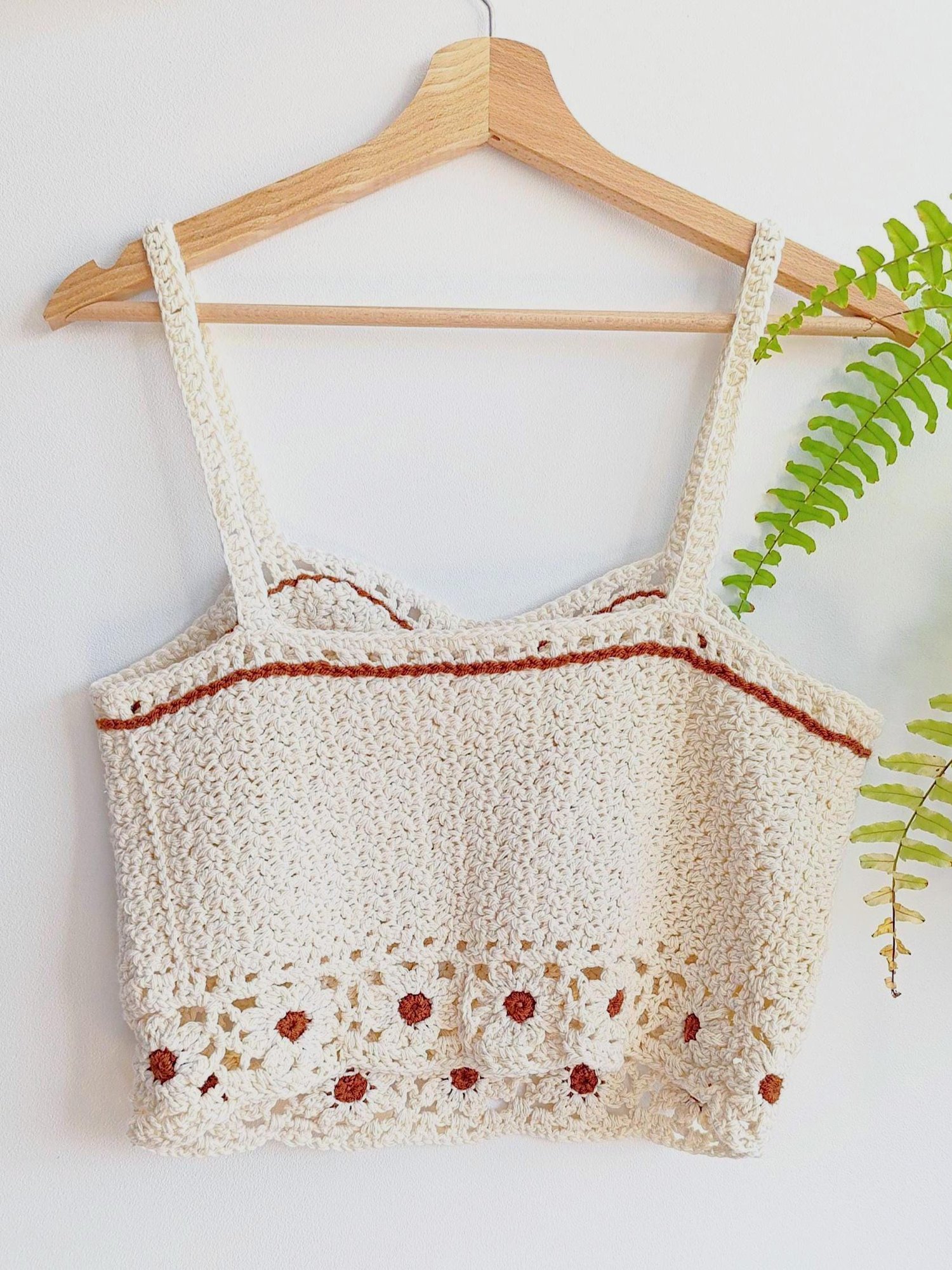 Patron Crochet - Haut à fleurs || FR & EN